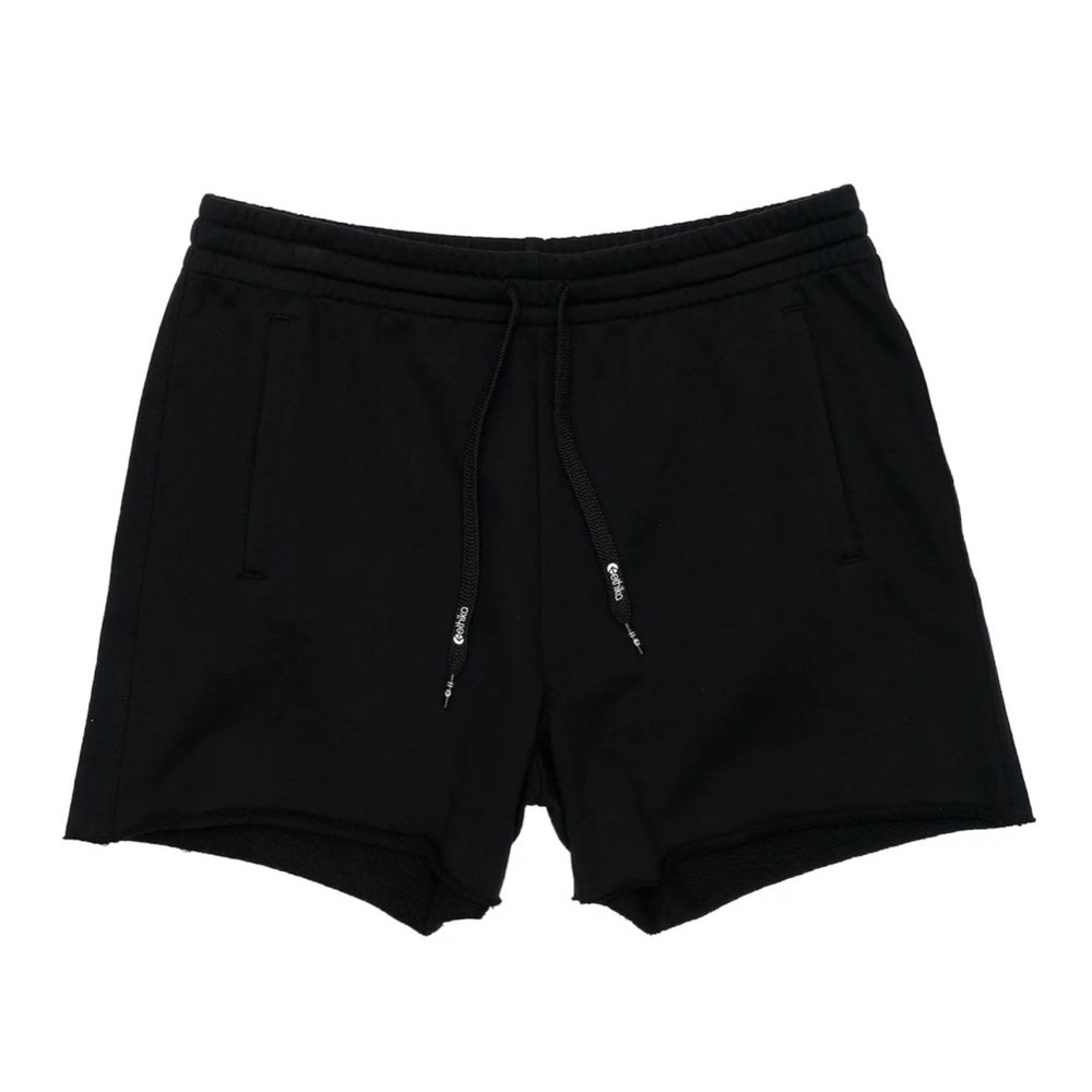 Ethika women’s raw edge black shorts